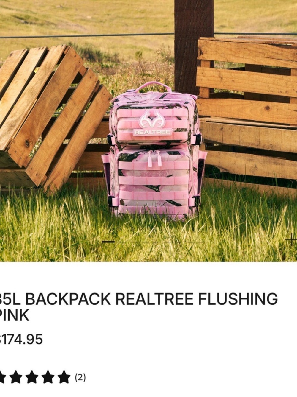 Wolfpak Pink Camo 35L